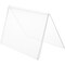 Plymor Clear Acrylic Folded A-Frame Holder for 1 Sign or Photo, 5" H x 7" W x 4.5" D